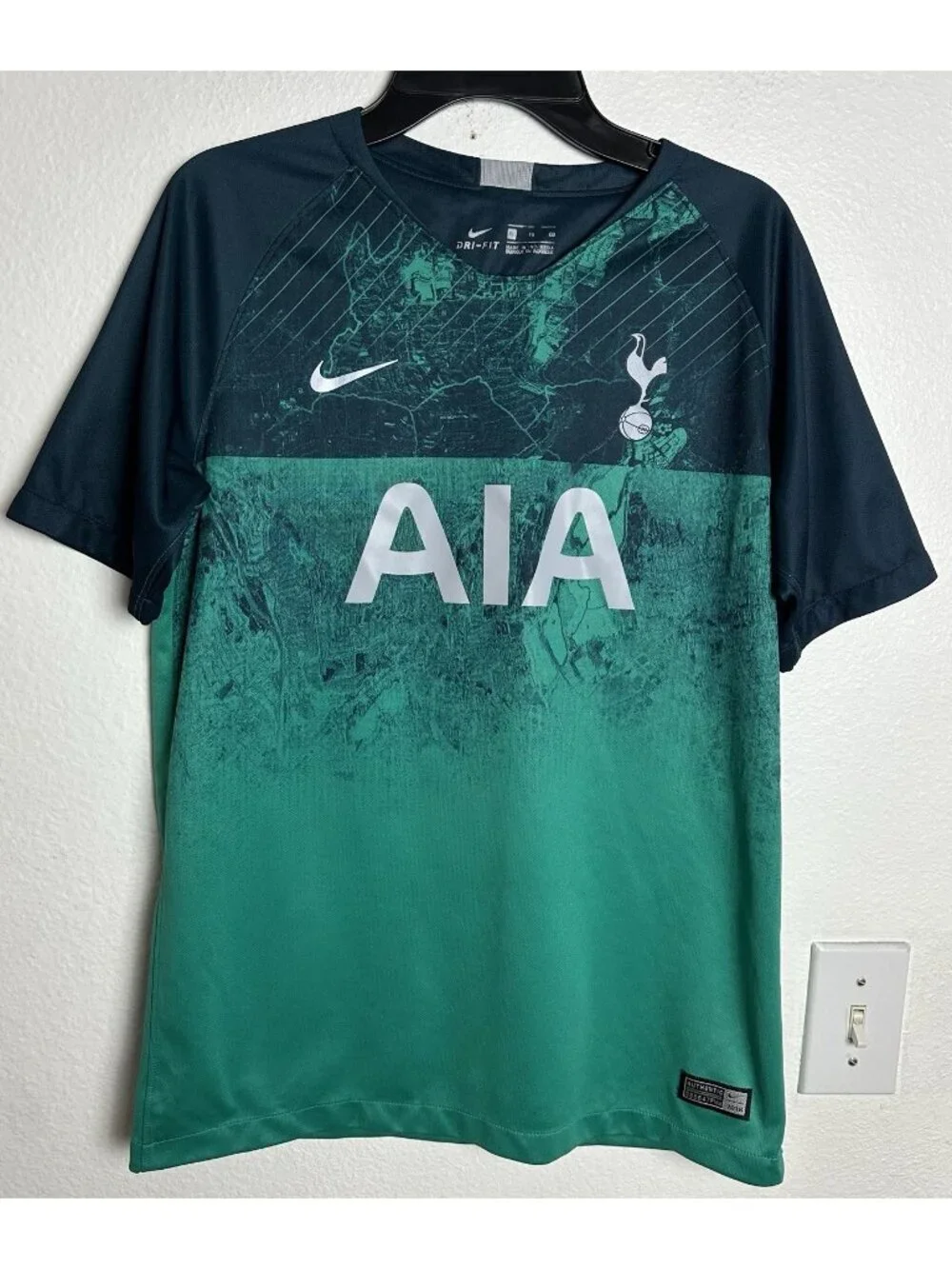 Nike Tottenham 18/19 Third Soccer Jersey Size Youth XL Nike Boys Green